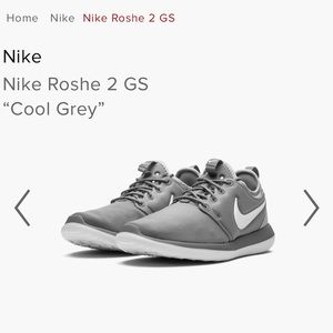 Nike roche 2 GS cool grey shoes